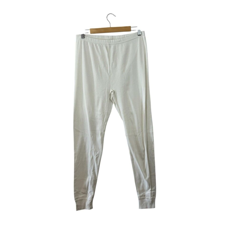 Hanna Andersson EUC X-Large Ivory Organic Cotton Sleep Lounge Pants Womens